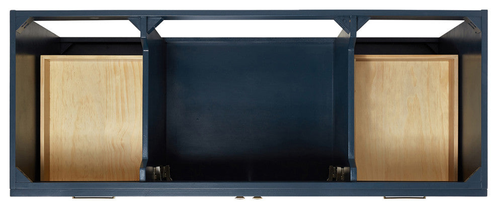 Ariel Hamlet 54" Single Oval Sink Bathroom Vanity, Carrara Quartz