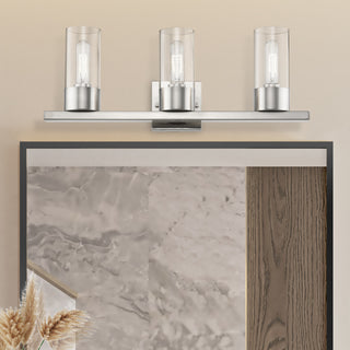 Carson 3 Light Brushed Nickel Vanity Sconce