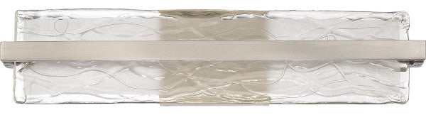 Glacial LED Bath Vanity, Brushed Nickel