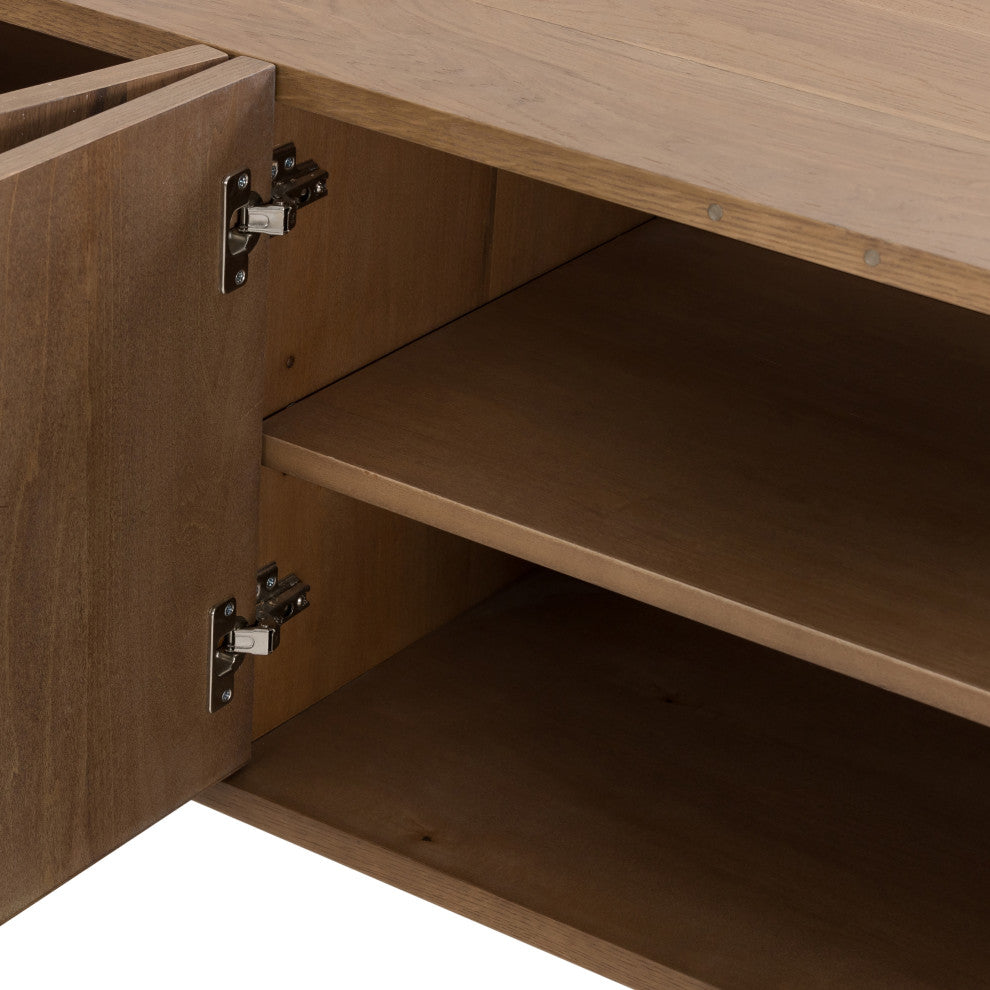 Pickford Media Console-Dusted Oak Veneer