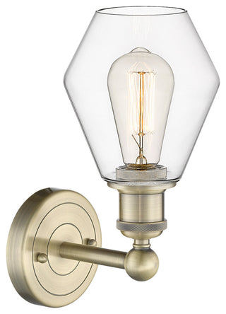 Edison Cindyrella 1-Light 6" Sconce, Antique Brass, Clear Shade