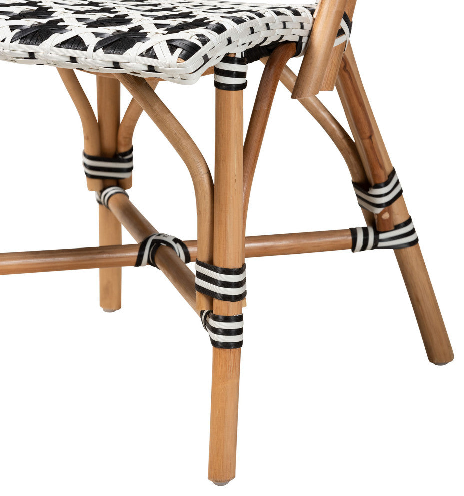 Gia Weaving Natural Rattan 2-Piece  Bistro Chair Set