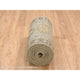 Gray/Brown Medallions Hand Knotted Karjihooz Pure Wool Runner Rug, 2'6"x21'10"
