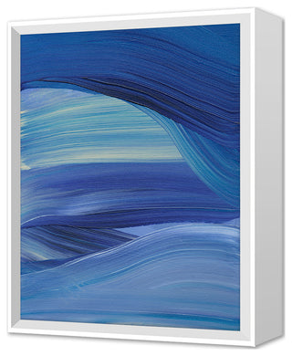 Blue Wave 1 Fine Art Print, White, 20"x16"