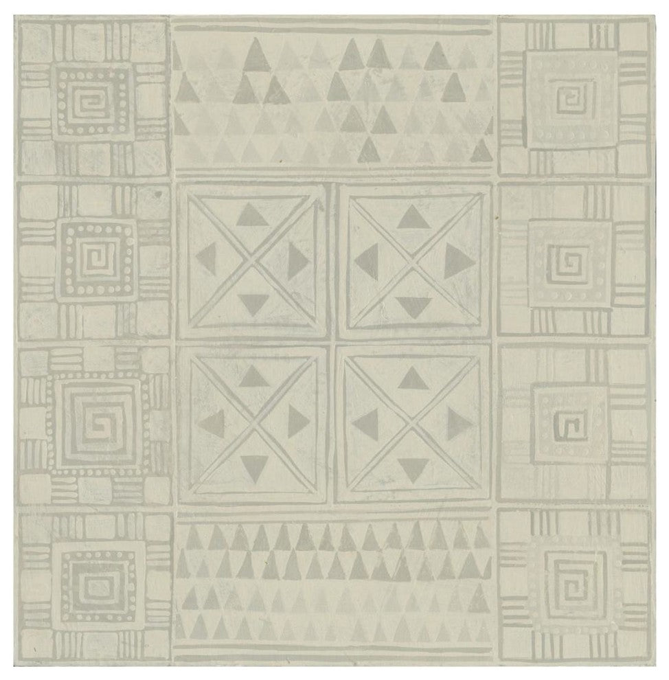 "Geometric Tone on Tone II" Digital Paper Print by Kathrine Lovell, 20"x20"