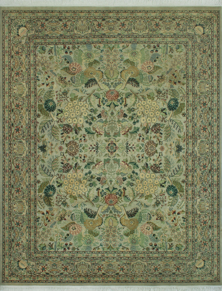 Pak-Persian Suzette Bone Gray/Gold Rug, 8'2x10'2