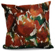 Abstract Floral Floral Print Pillow, Red, 20"x20"