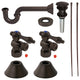 Plumbing Sink Trim Kit, P-Trap and OVFL Drain, Oil Rubbed Bronze
