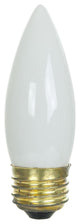 Sunlite 40 Watt Torpedo Tip Chandelier, Medium Base, White