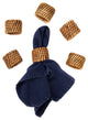 Artifacts Rattan Oval Napkin Rings 6 Piece Set, Honey Brown