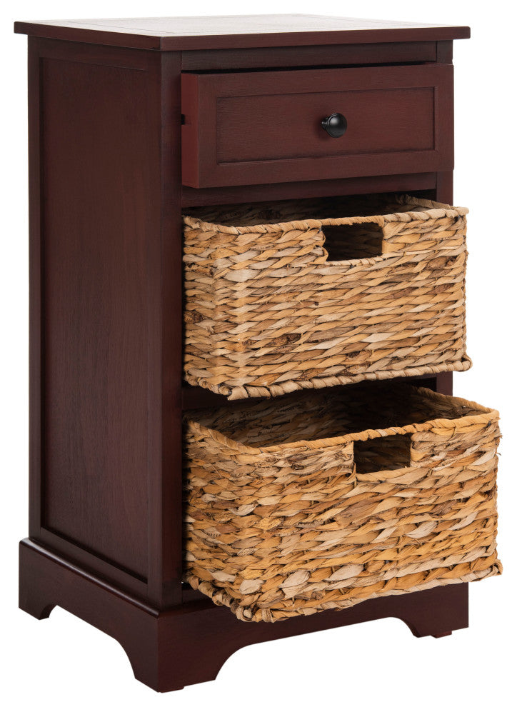 Safavieh Carrie Side Storage Side Table, Red