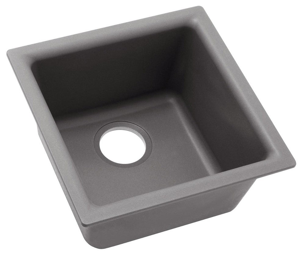 Elkay 15 3/4" Single Bowl Drop In/Undermount Bar/Prep Kitchen Sink, ELG1616GS0