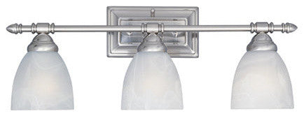 Apollo 3-Light Bath Bar, Satin Platinum