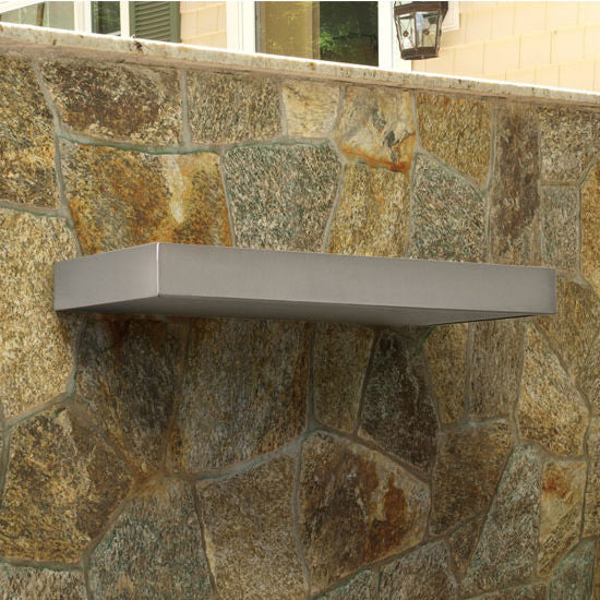Stainless Steel Floating Shelf, 48"x10"x2.5"