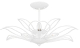 Quoizel TLH1722 Tallulah 3 Light 22"W Semi-Flush Bowl Ceiling - Sand White