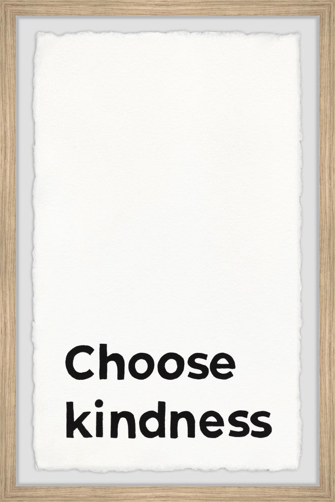 "Choose Kindness II" Framed Painting Print, 12x18