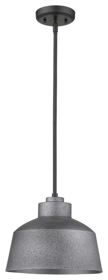 Barnes 1-Light Gray Convertible Pendant
