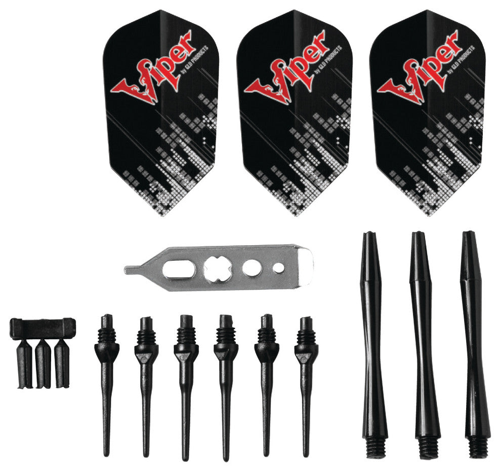 Viper Bobcat Adjustable Soft Tip Darts Green Rings 16-18 Grams