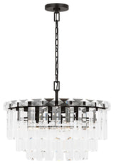 Arden Glam 10-Light Indoor Chandelier, Aged Iron