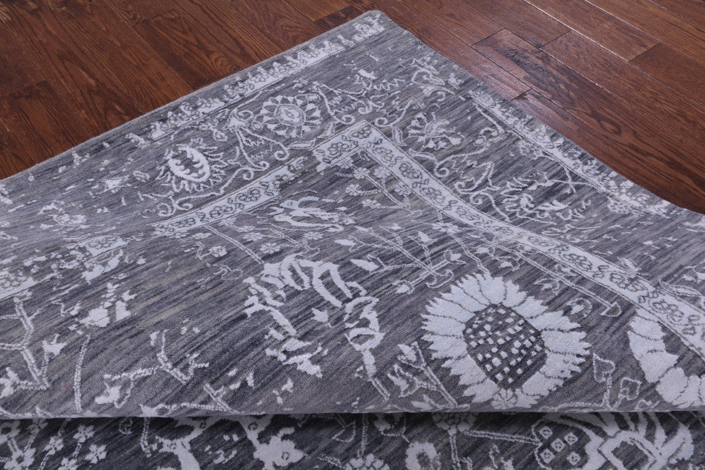 Wool & Silk Hand Knotted Persian Rug 8' 0" X 10' 0" - Q15756