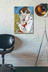 Epic Graffiti "Pop Romantics" by Loui Jover, Giclee Canvas Wall Art, 18"x26"