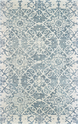 Oriental Weavers Tallavera Blue/ Ivory Geometric Indoor Area Rug 3'6"X5'6"