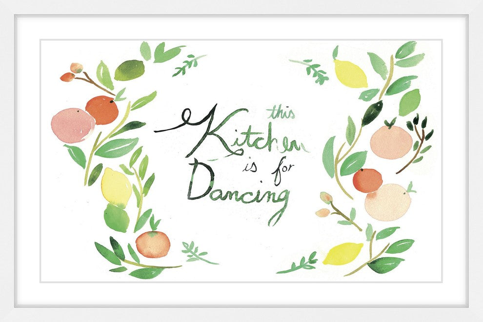 Marmont Hill, "Kitchen Dancing" by Christine Lindstrom Framed Painting, 24x16
