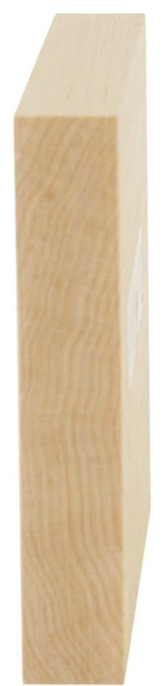 5 1/8"W x 5 1/8"H x 7/8"D Large Leaf Rosette, Cherry