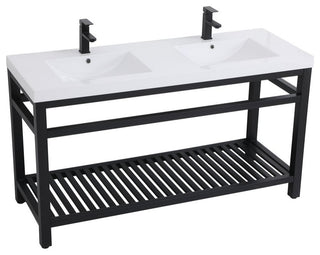 Home Living 22" Modern Black-Light Bathroom Vanity