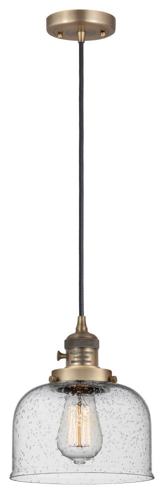 INNOVATIONS 201CSW-BB-G74 1-Light Mini Pendant Brushed Brass