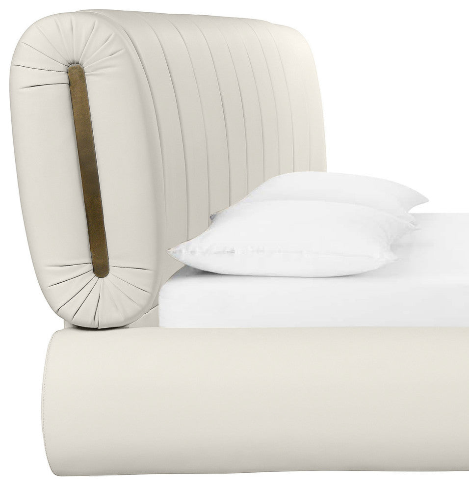 Karol Vegan Leather Bed, Queen