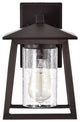 CHLOE Lighting RUSSELL Transitional 1-Light Oil Rubbed Bronze Outdoor Sconce