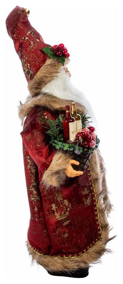 Kurt Adler 17" Kringle Klaus Wine Santa