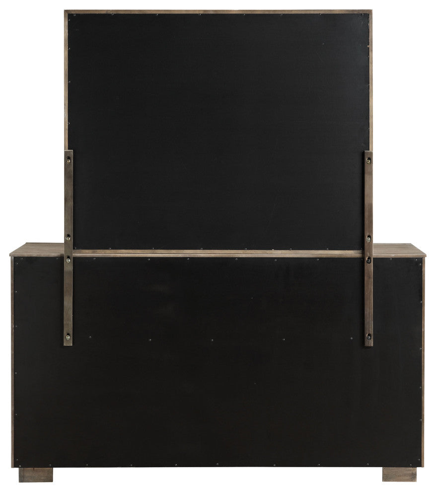 Durango 8-drawer Dresser and Mirror Taupe Oak