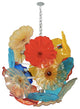 Artemis Art Glass Flower Chandelier Lighting