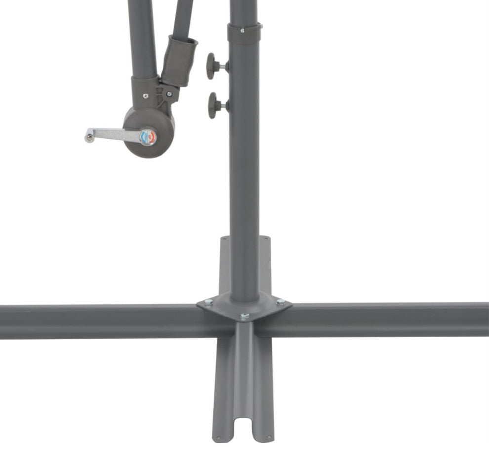 Vidaxl Cantilever Umbrella With Aluminum Pole 137.8" Blue