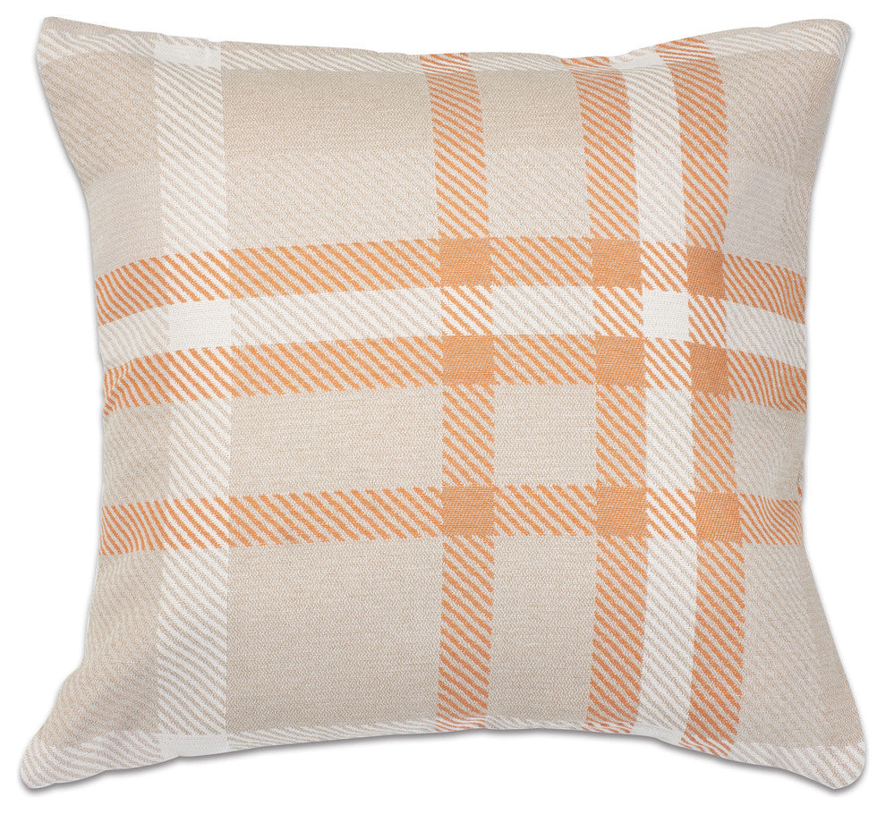 18"x18" Pacifica Accent Throw Pillow by Astella, Tartan Tuscan