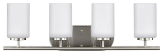 Sea Gull Lighting Oslo 4-Light Wall/Bath, Brushed Nickel