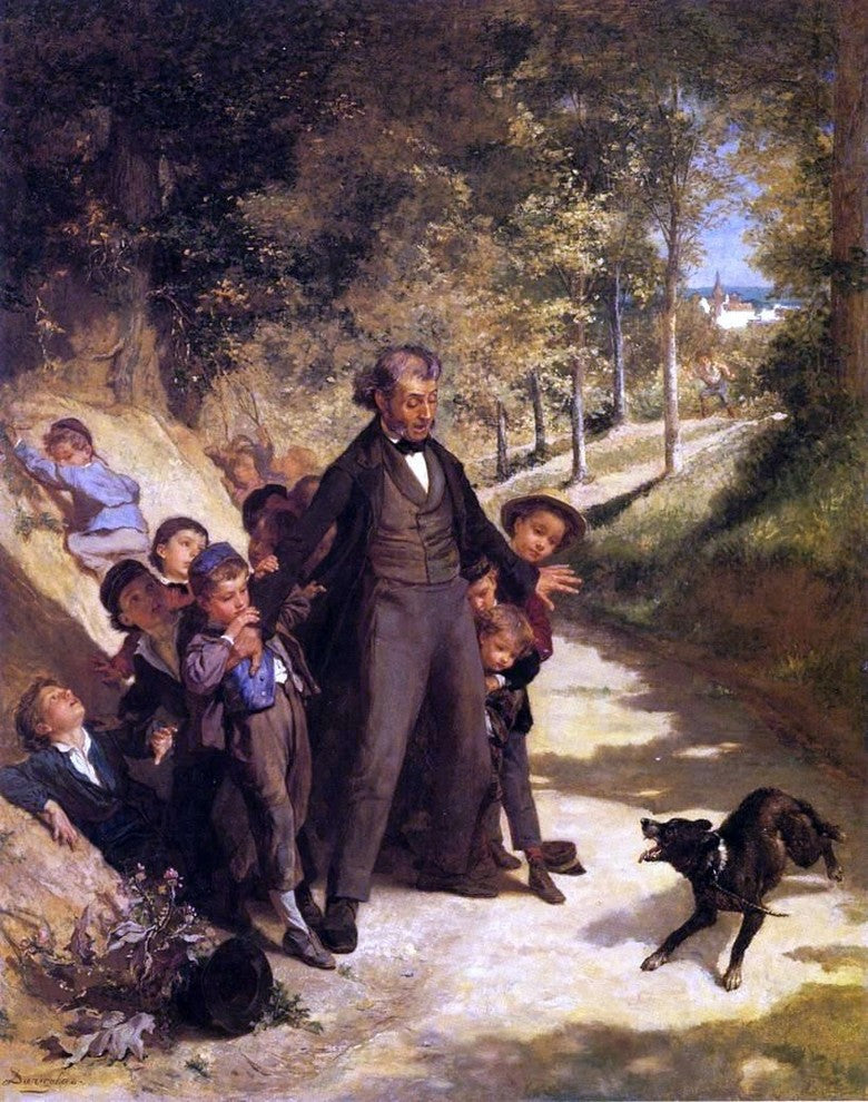 Andre Henri Dargelas Protecting the Schoolchildren Wall Decal Print