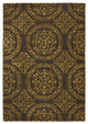 Satara Contemporary Area Rug, Brown and Gold, 7'9"x10'6" Rectangle