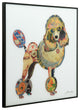 "Poodle" Printed Wall Art With Black Anodized Aluminum Frame