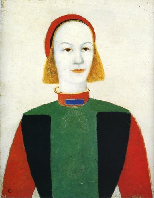 Kazimir Malevich Girl, 21"x28" Wall Decal