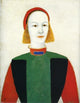Kazimir Malevich Girl, 21"x28" Wall Decal