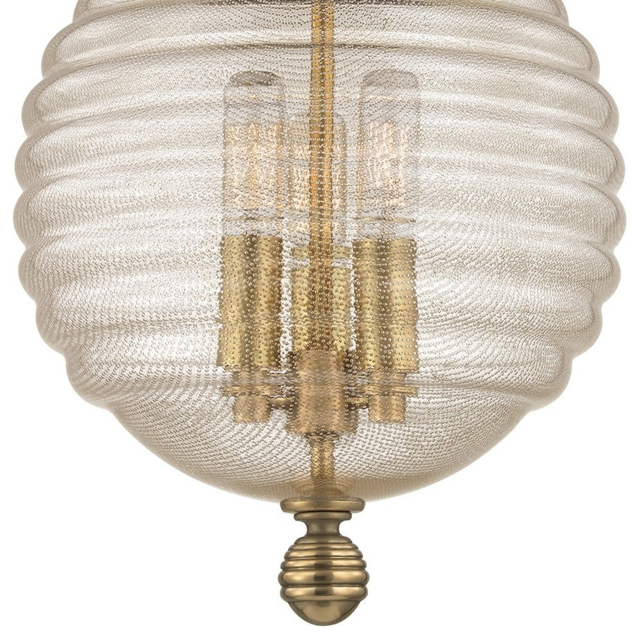 Coolidge 3-Light, Flush Mount, Aged Brass