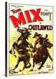 "Tom Mix, Outlawed" Stretched Canvas Giclee by Hollywood Photo Archive, 24x36"