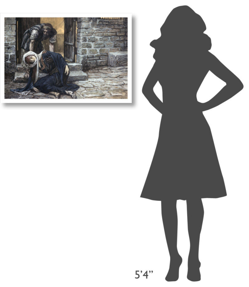 "Levite Findeth His Dead Wife" Digital Paper Print by James Tissot, 32"x22"