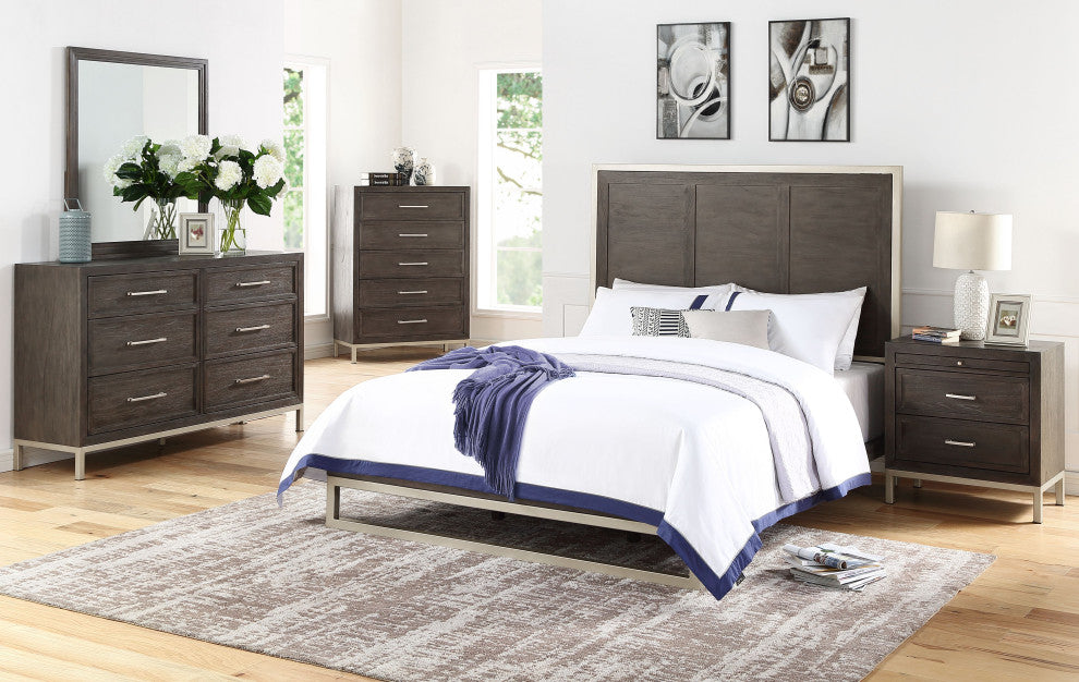 Product shown in a bedroom setting; real environment; chest fully visible.