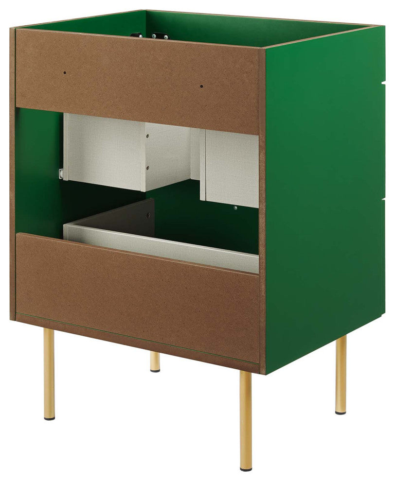 Daybreak 24" Bathroom Vanity Cabinet, Sink Basin Not Included, Green