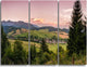 "Beautiful Stretch of Land Panorama" Metal Wall Art, 3 Panels, 36"x28"