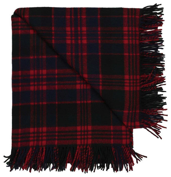 Prince of Scots Highland Tartan Tweed Merino Wool Throw, Macdonald